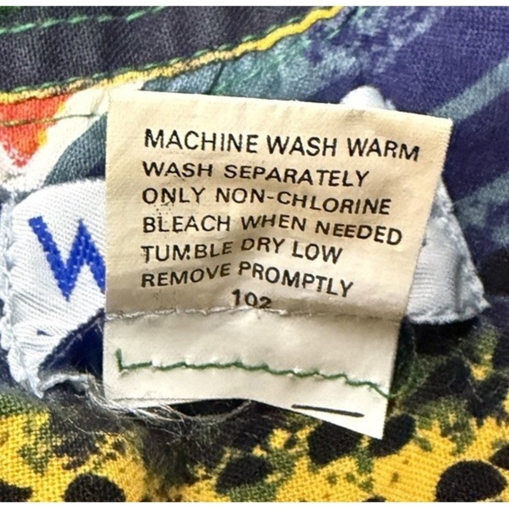 Vintage Mens Wrangler Size S Shirt Southwestern Aztec Brushpopper Print Rodeo - Picture 13 of 13